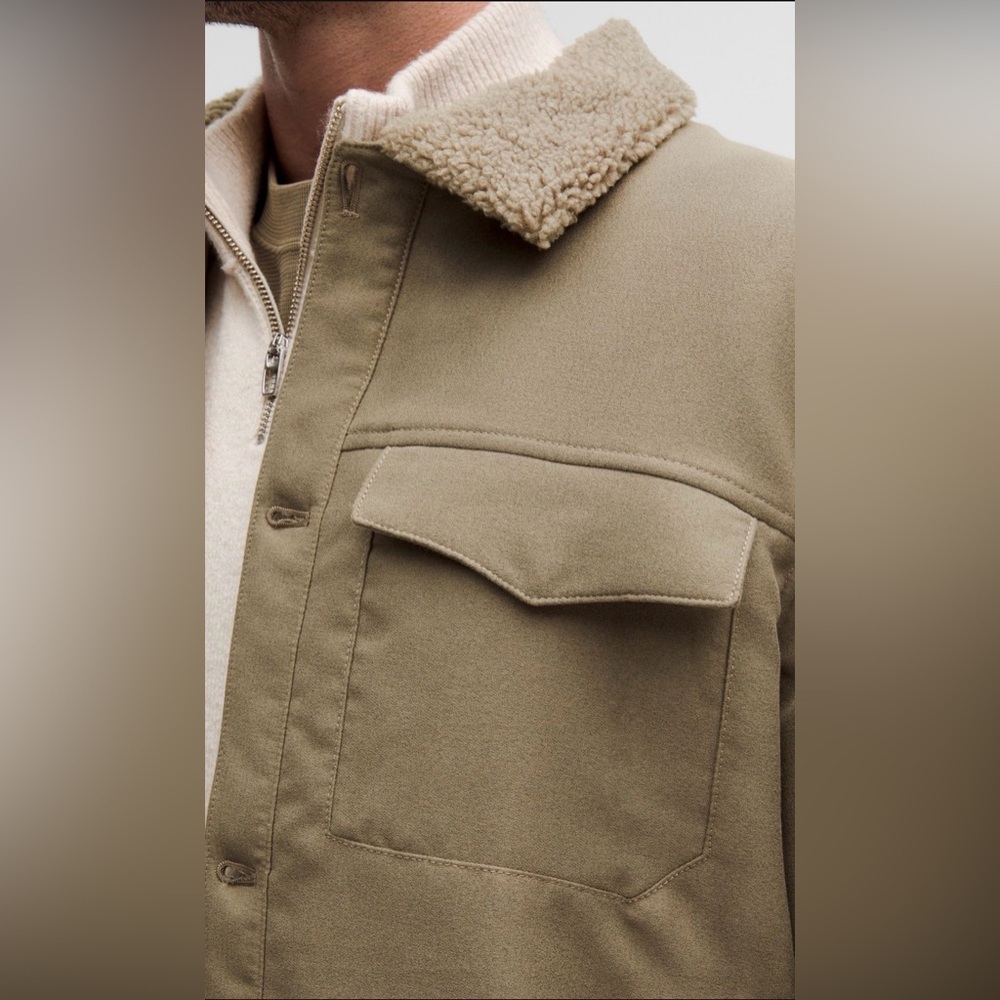 LULULEMON ATHLETICA TAN SHERPA-COLLAR JACKET - Picture 12 of 15